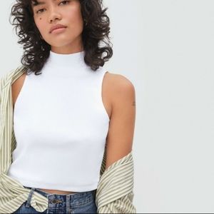 🚫SOLD🚫 NWT Everlane mock tank white XS